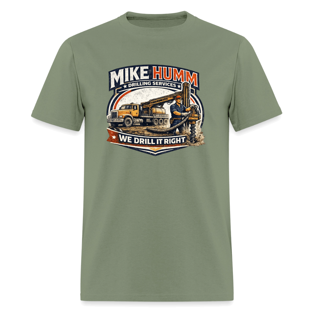 Mike Humm Drilling Service T-Shirt Color: White
