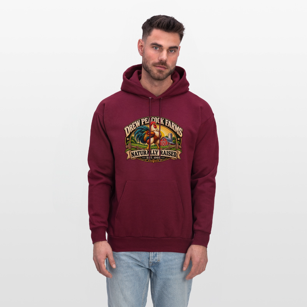Drew Peacock Farms Hoodie Color: Carolina Blue