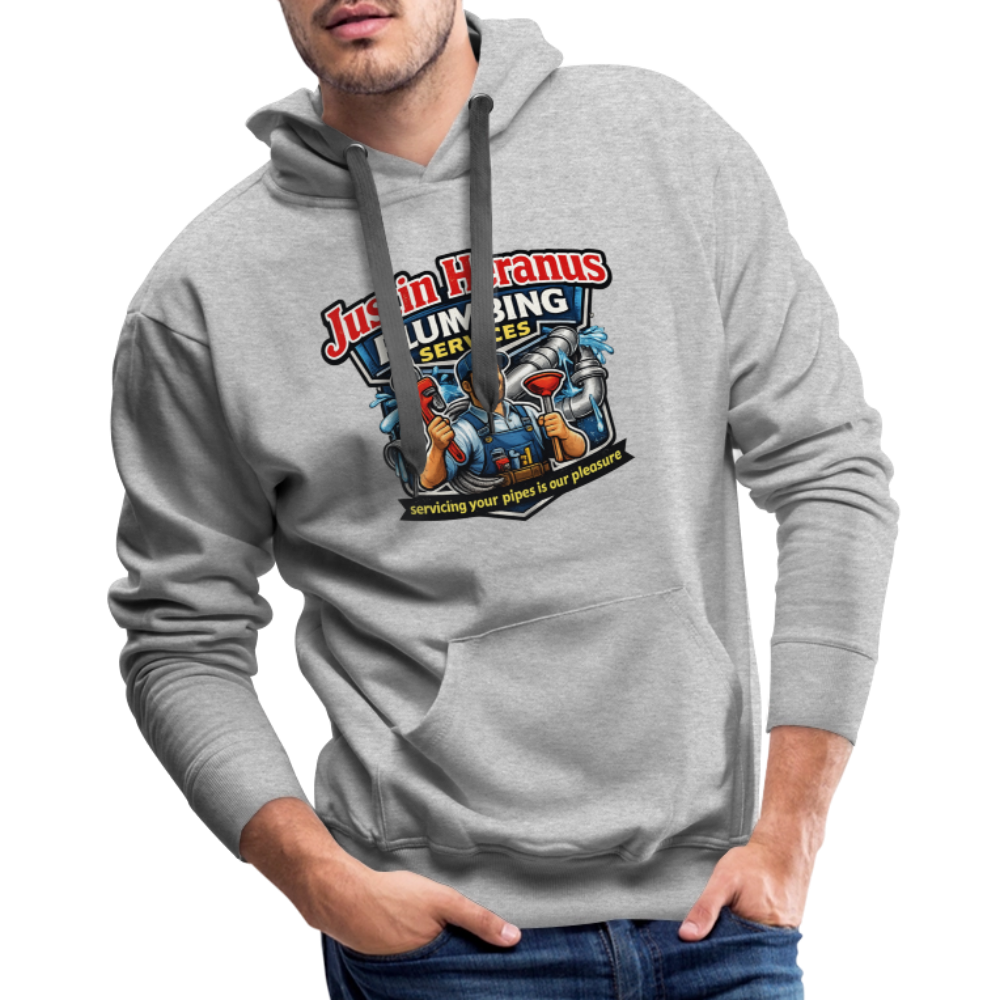 Justin Heranus Plumbing Premium Hoodie - heather grey