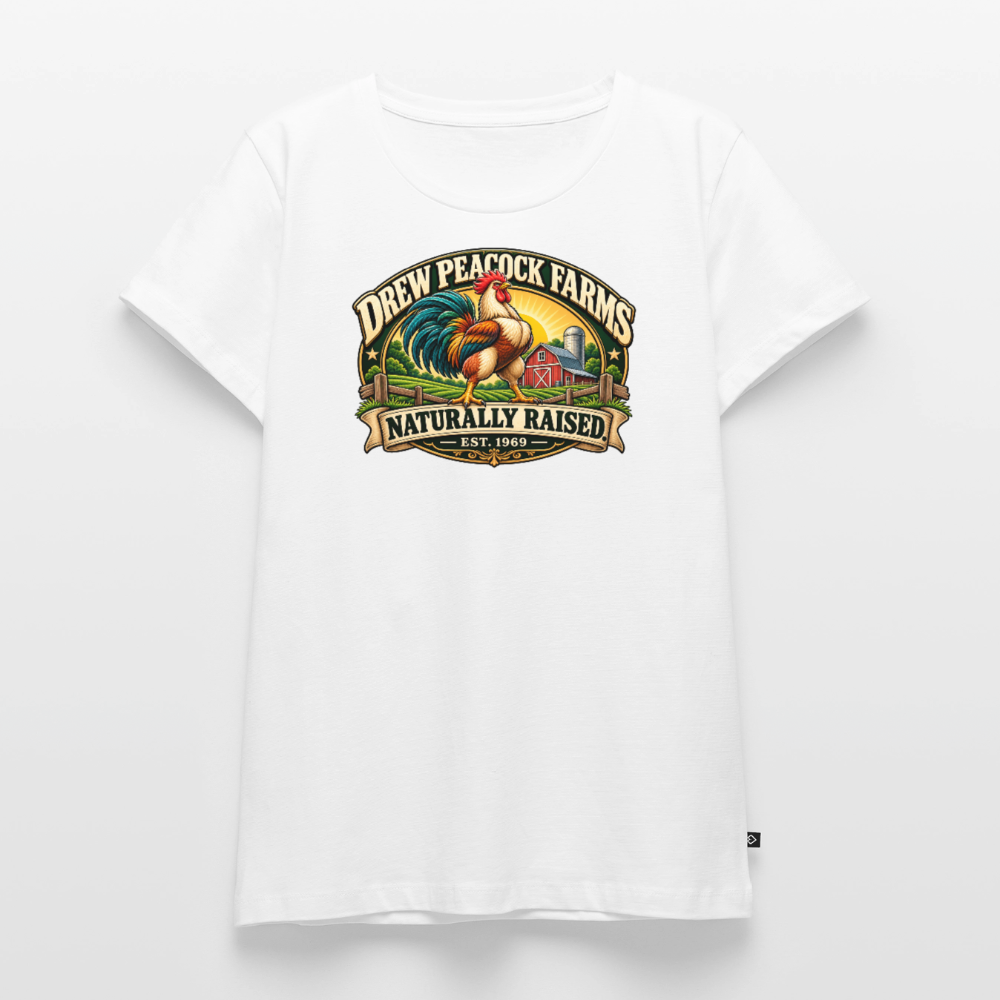 Drew Peacock Farms Women’s Premium T-Shirt - white