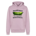 Overworked Like a Cucumber at a Women's Prison Premium Hoodie - dusty pink