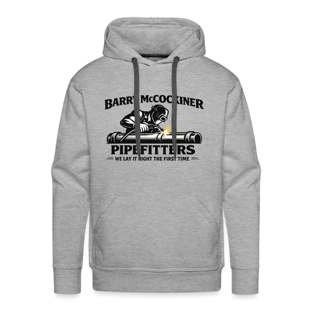 Barry McCockiner Pipefitters Premium Hoodie Color: Heather Gray