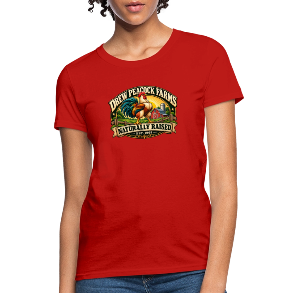 Drew Peacock Farms Women's T-Shirt - red