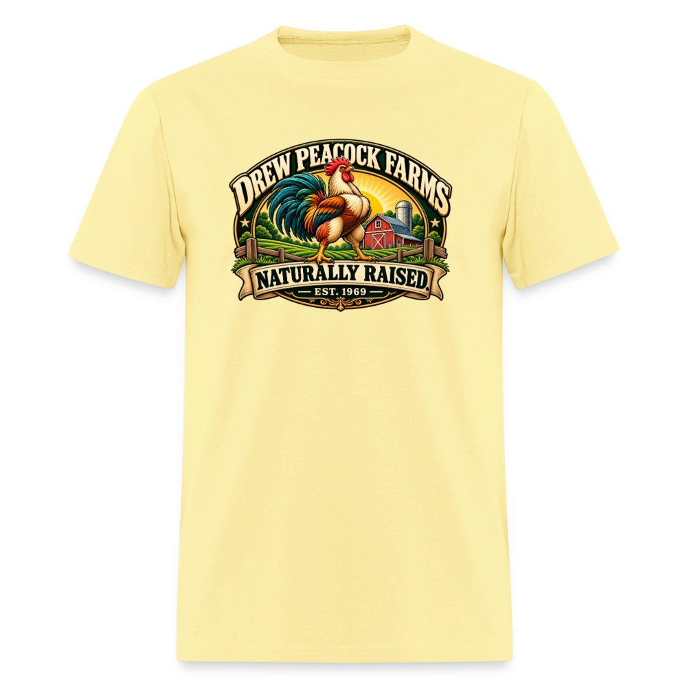 Drew Peacock Farms T-Shirt - cornsilk