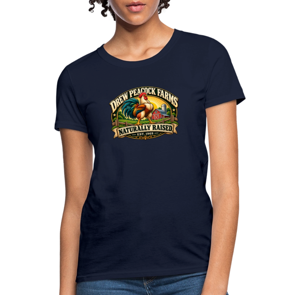 Drew Peacock Farms Women's T-Shirt - navy