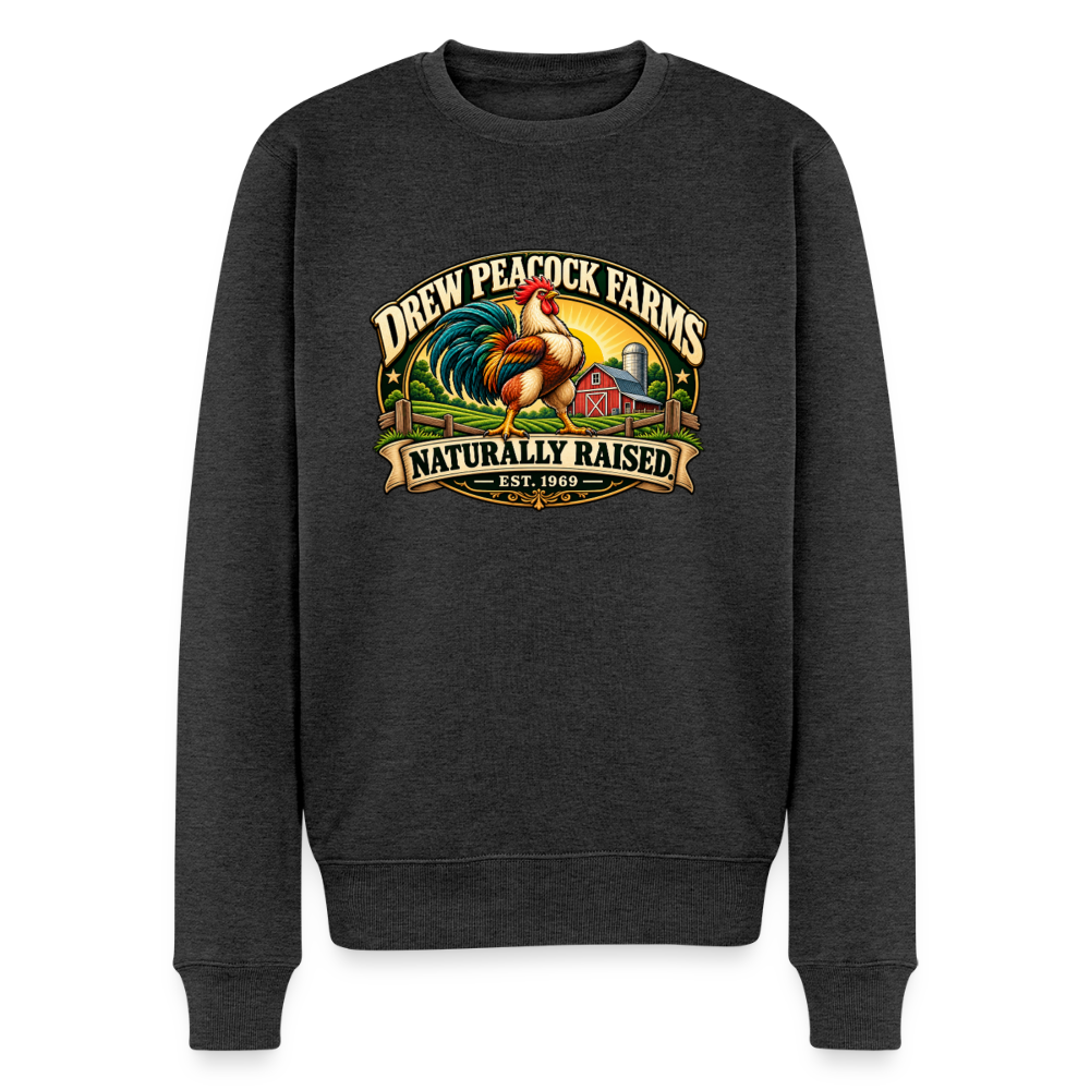 Drew Peacock Farms Men's Premium Sweatshirt Color: Heather Anthracite