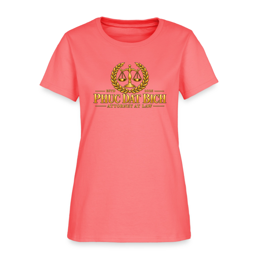 Phuc Dat Bich Attorney At Law Women's T-Shirt - coral