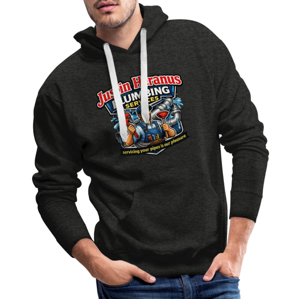 Justin Heranus Plumbing Premium Hoodie - charcoal grey