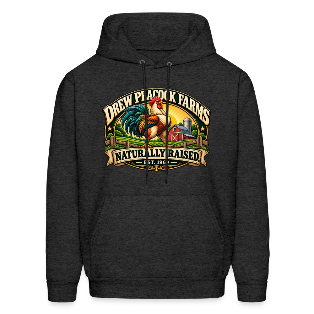 Drew Peacock Farms Hoodie Color: Charcoal Grey
