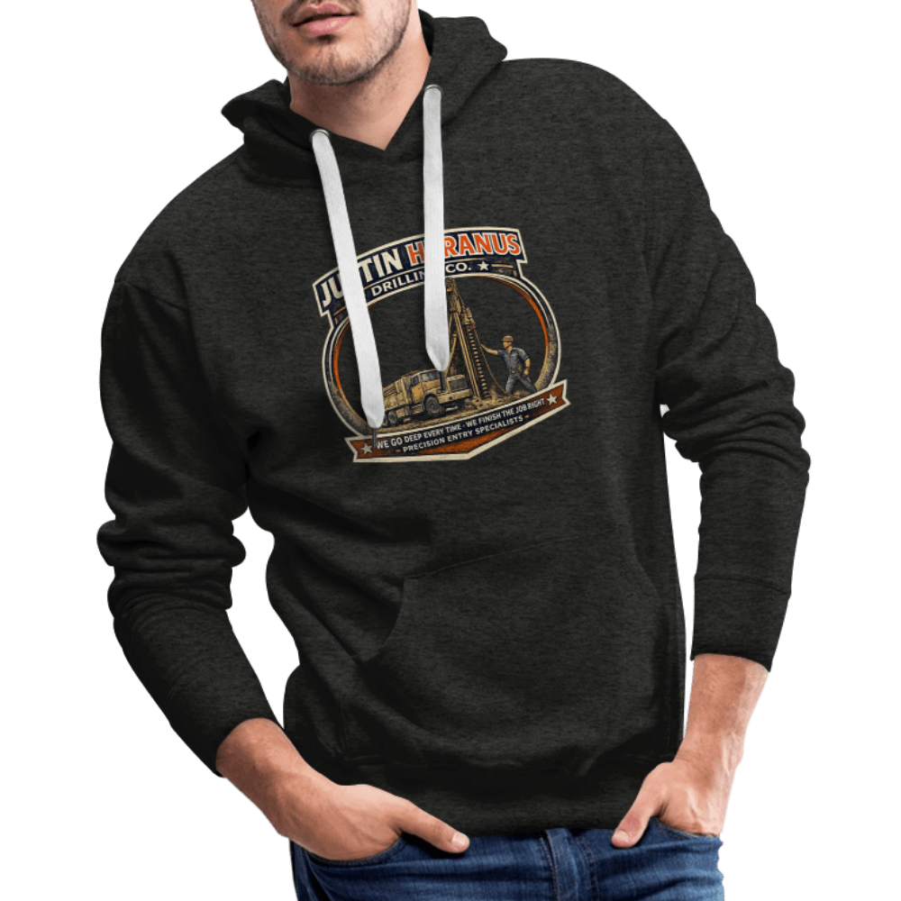 Justin Heranus Drilling Company Premium Hoodie Color: White