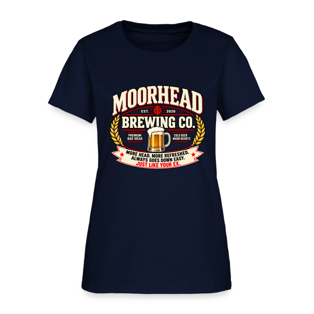 Moorhead Brewing Co. Women’s T-Shirt Color: Navy