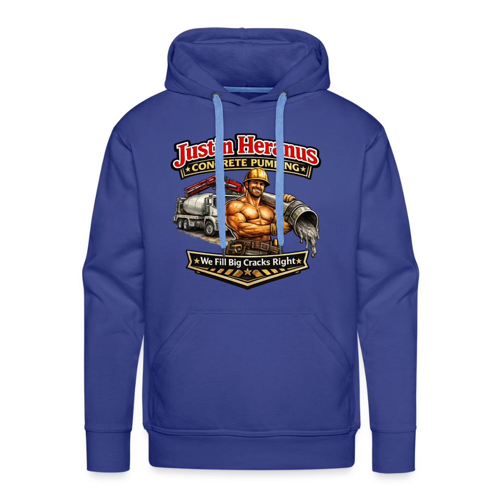 Justin Heranus Concrete Pumping Premium Hoodie - royal blue