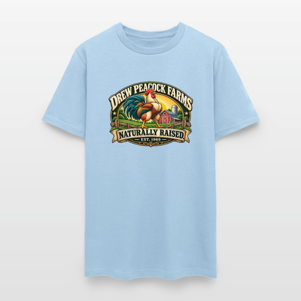Drew Peacock Farms T-Shirt - powder blue