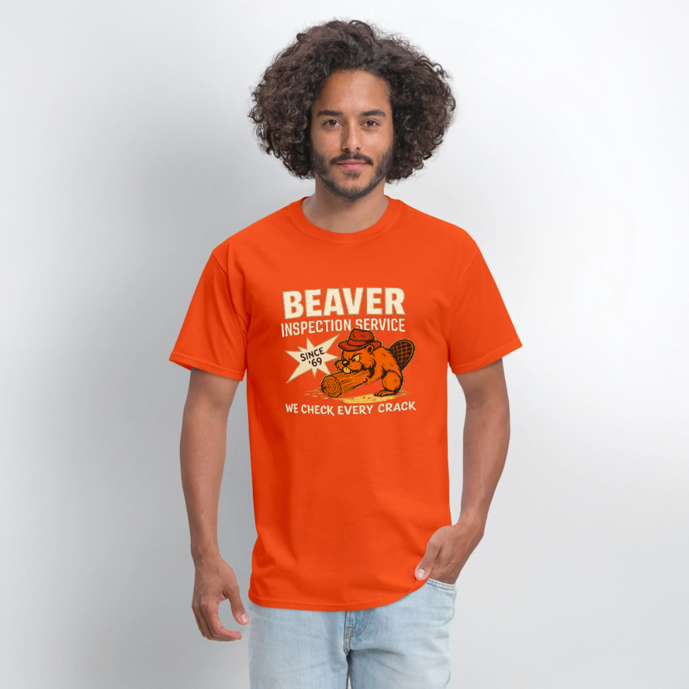 Beaver Inspection Service Funny Adult Humor T-Shirt Color: Black