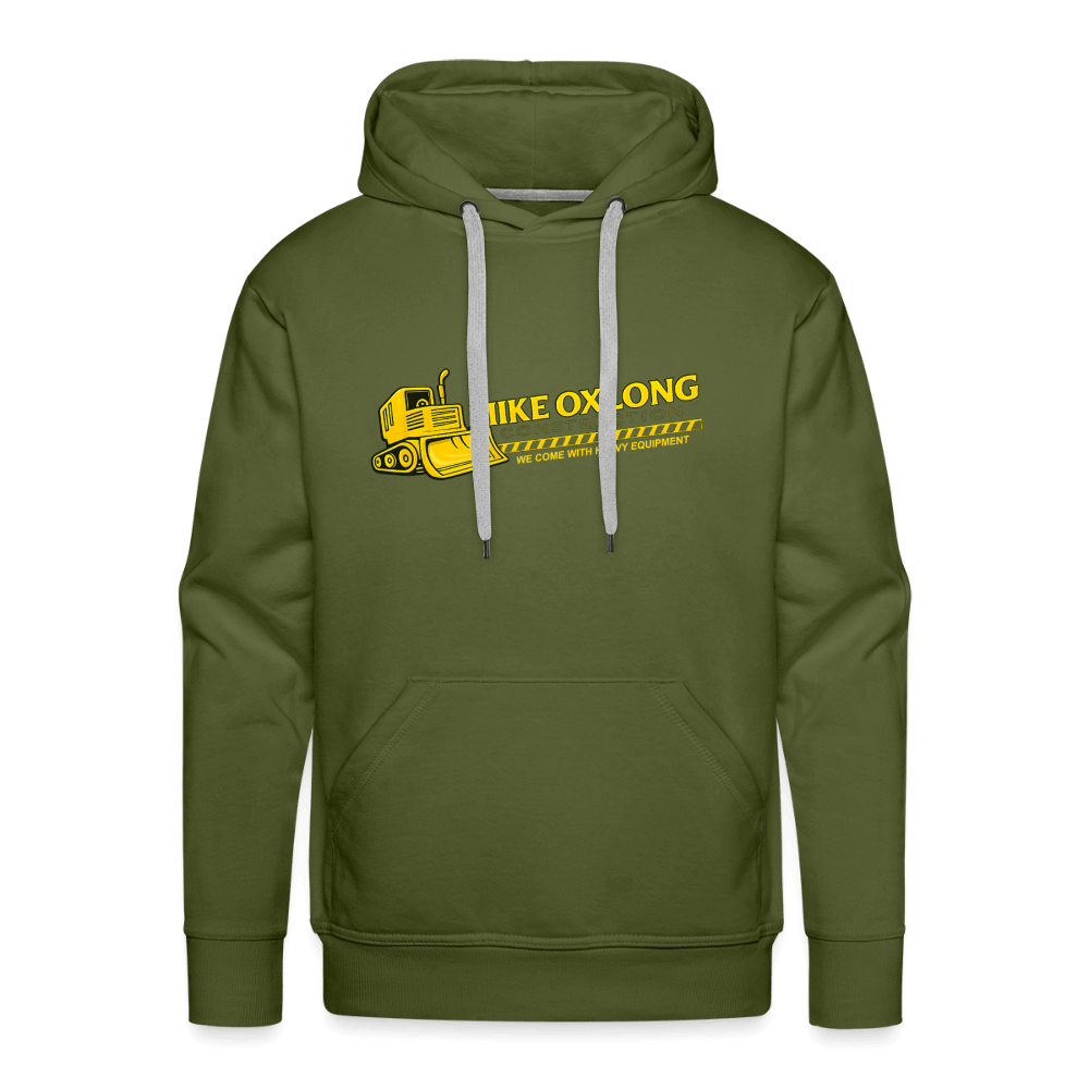 Mike Oxlong Construction Premium Hoodie Color: Olive Green