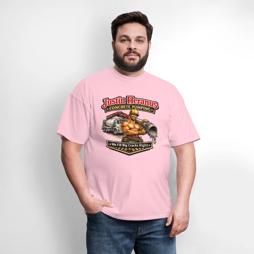 Justin Heranus Concrete Pumping T-Shirt - pink