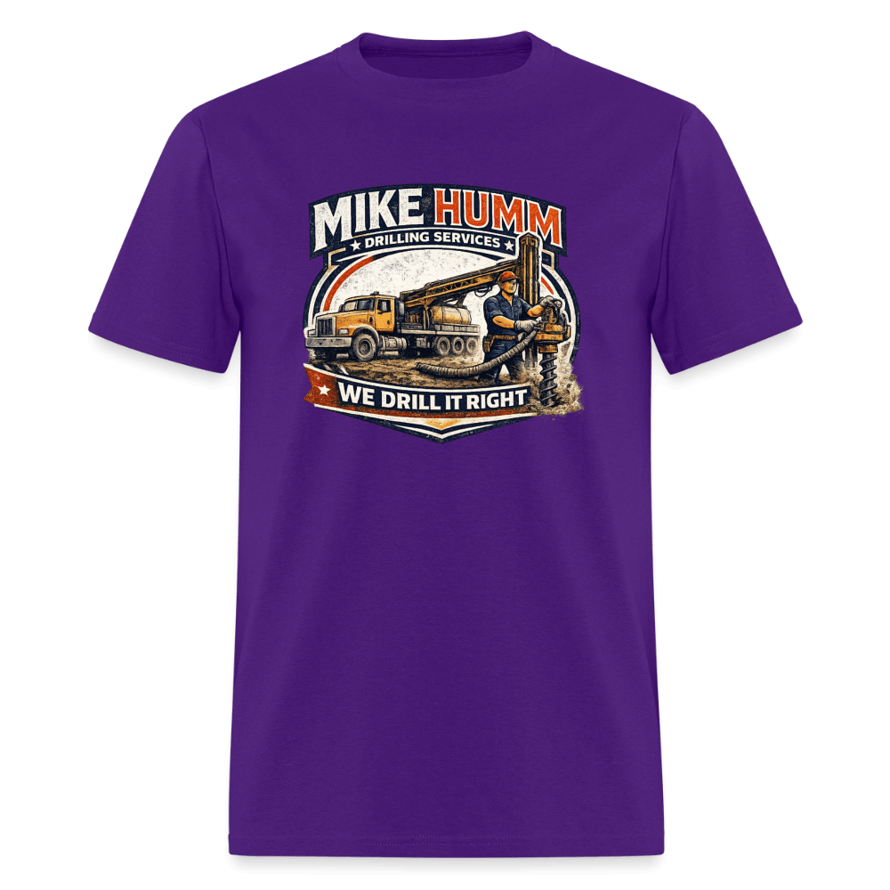 Mike Humm Drilling Service T-Shirt Color: White