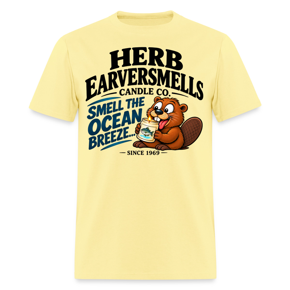 Herb Eaversmells Candle Company T-Shirt Color: Cornsilk