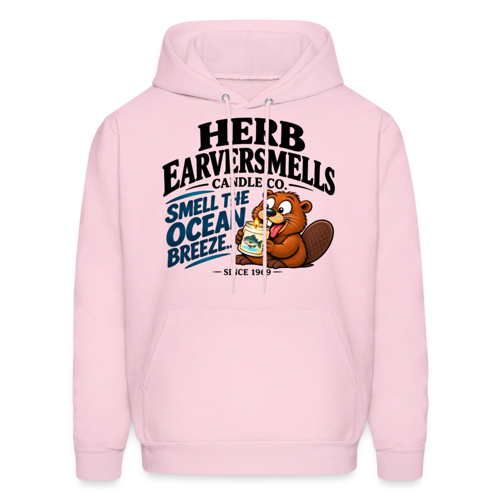 Herb Eaversmells Candle Company Hoodie Color: Pale Pink