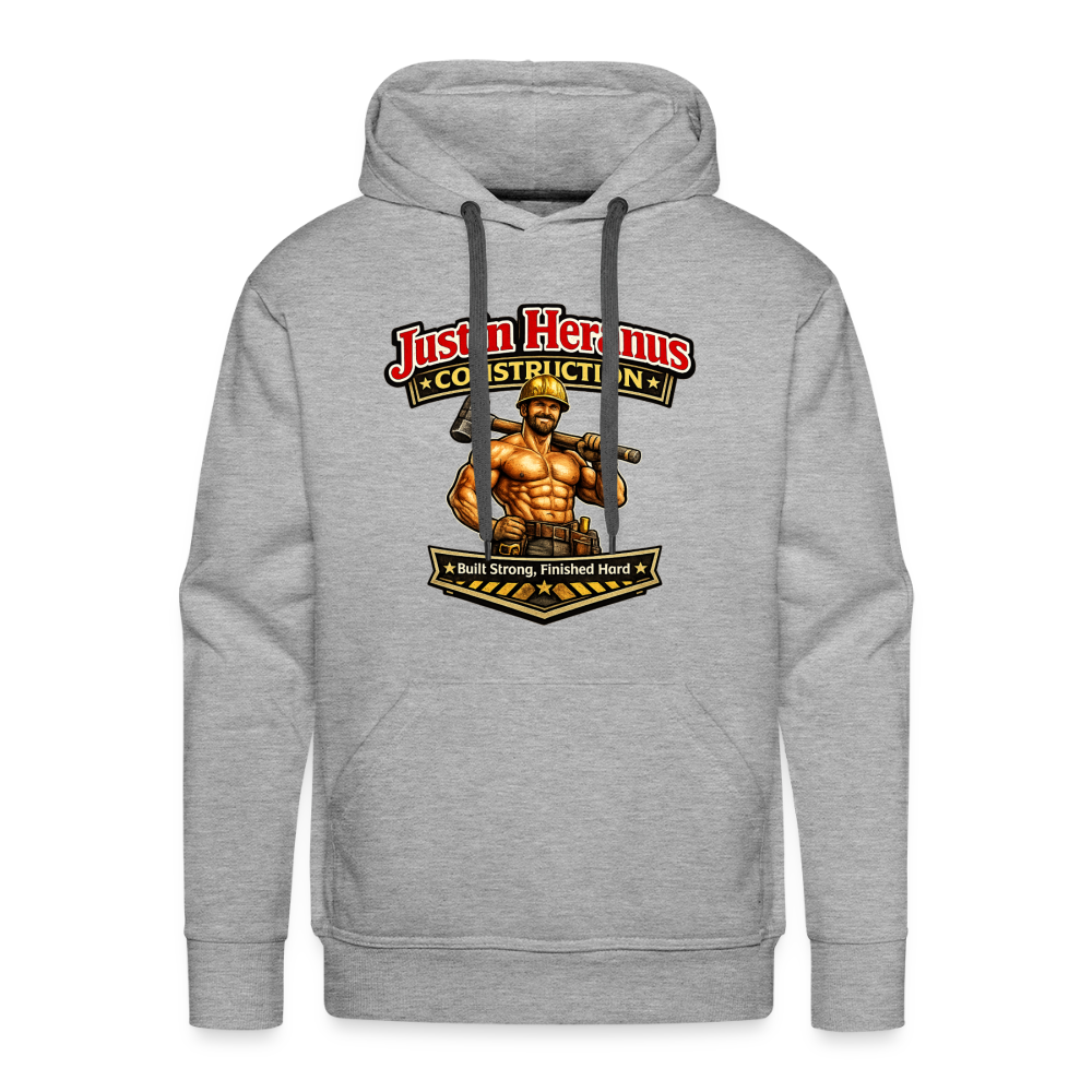 Justin Heranus Construction Premium Hoodie - heather grey