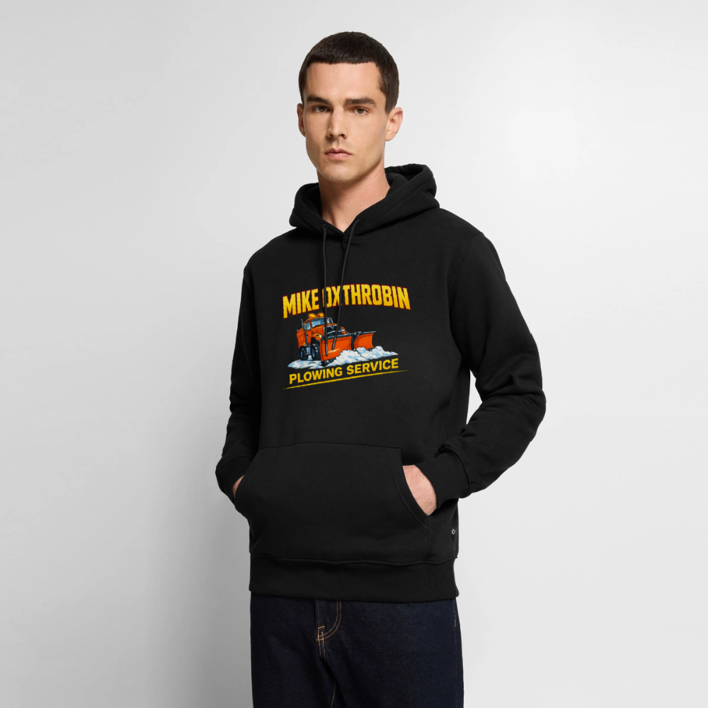 Mike Oxthrobin Plowing Service Premium Hoodie - black