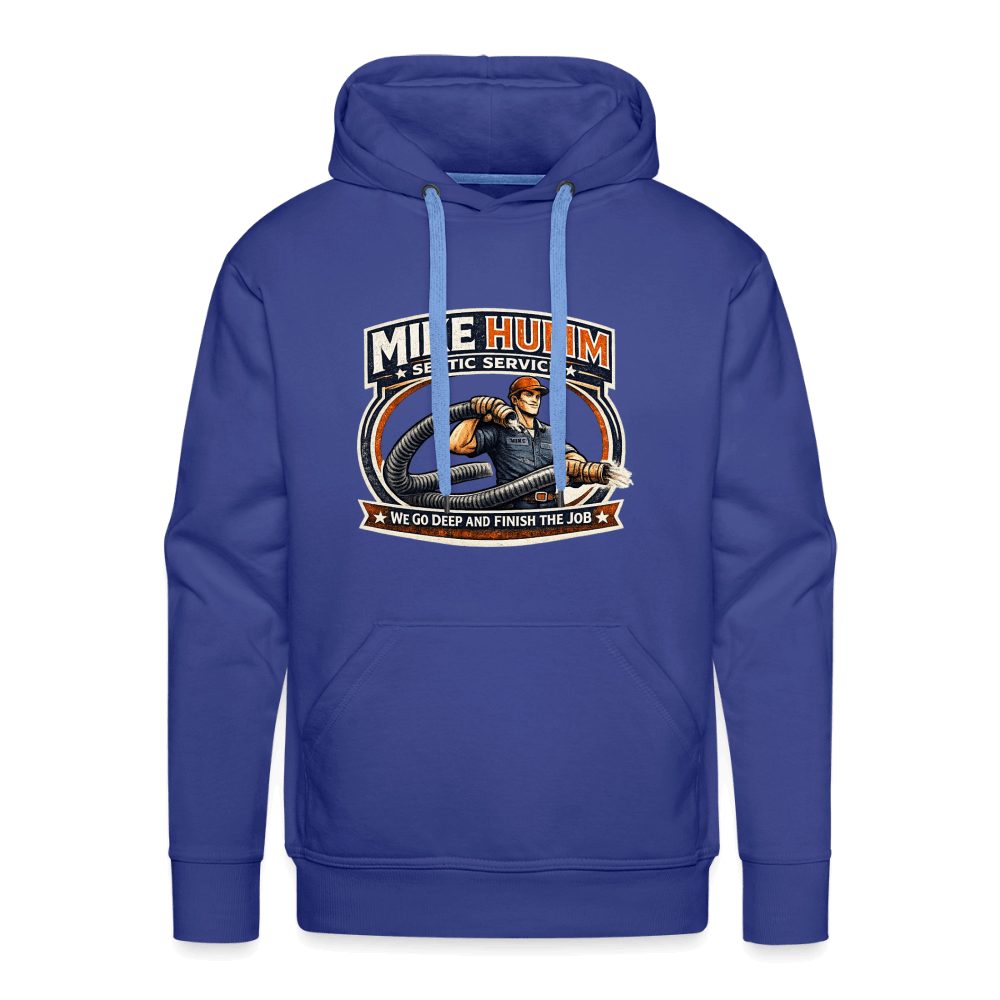 Mike Humm Septic Service Premium Hoodie Color: Royal Blue