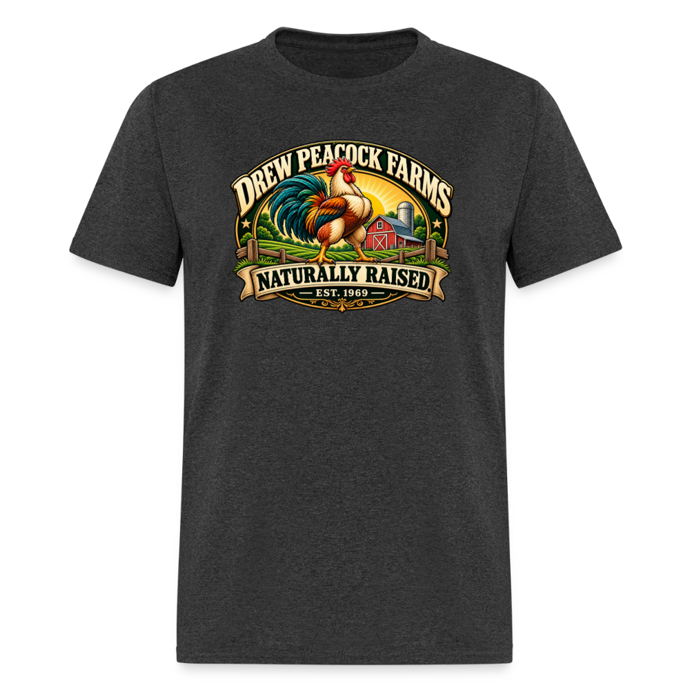 Drew Peacock Farms T-Shirt - heather black