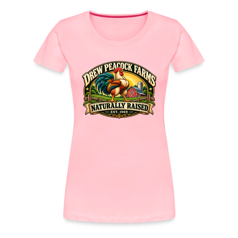Drew Peacock Farms Women’s Premium T-Shirt - pink