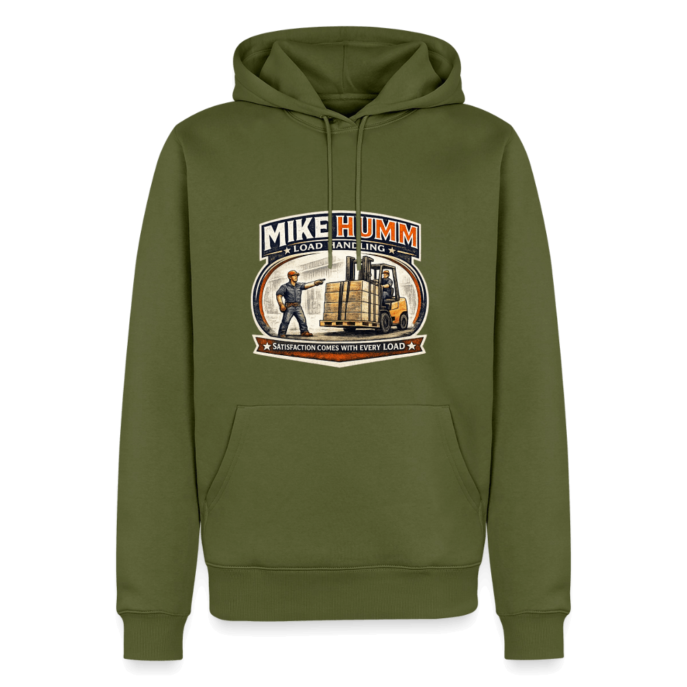 Mike Humm Load Handling Premium Hoodie Color: Khaki Green