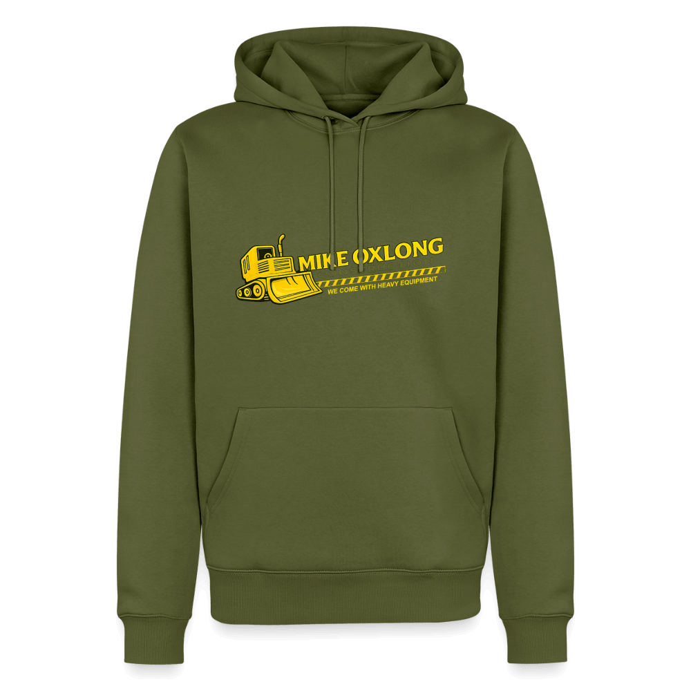Mike Oxlong Construction Premium Hoodie Color: Khaki Green