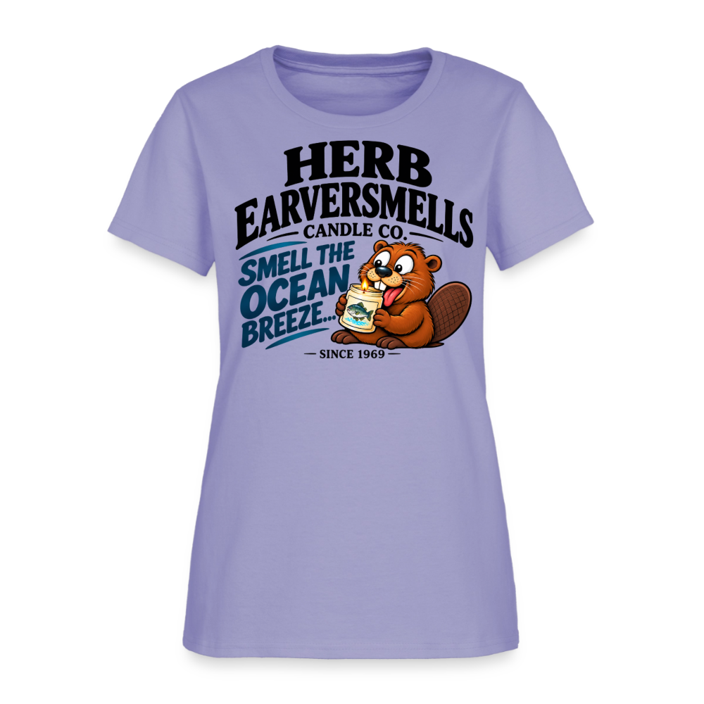 Herb Eaversmells Candle Company Women's T-Shirt Color: Lavender