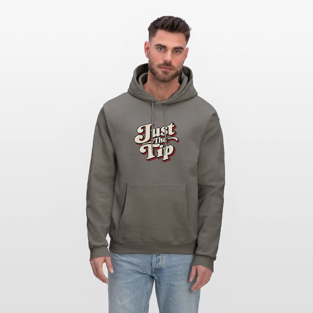 Just The Tip Funny Adult Humor Hoodie Color: Carolina Blue