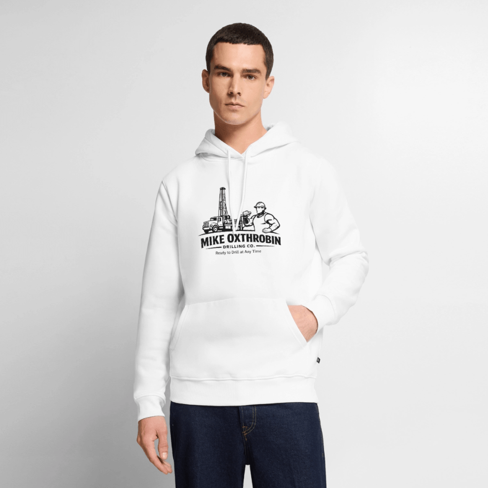 Mike Oxthrobin Drilling Co Funny Premium Hoodie Color: White