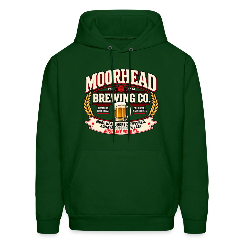 Moorhead Brewing Co. Hoodie Color: Forest Green