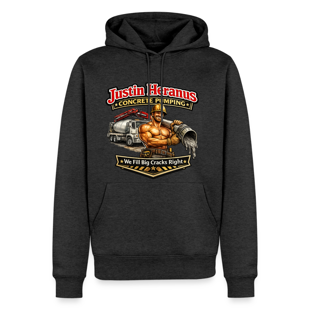 Justin Heranus Concrete Pumping Premium Hoodie - heather anthracite