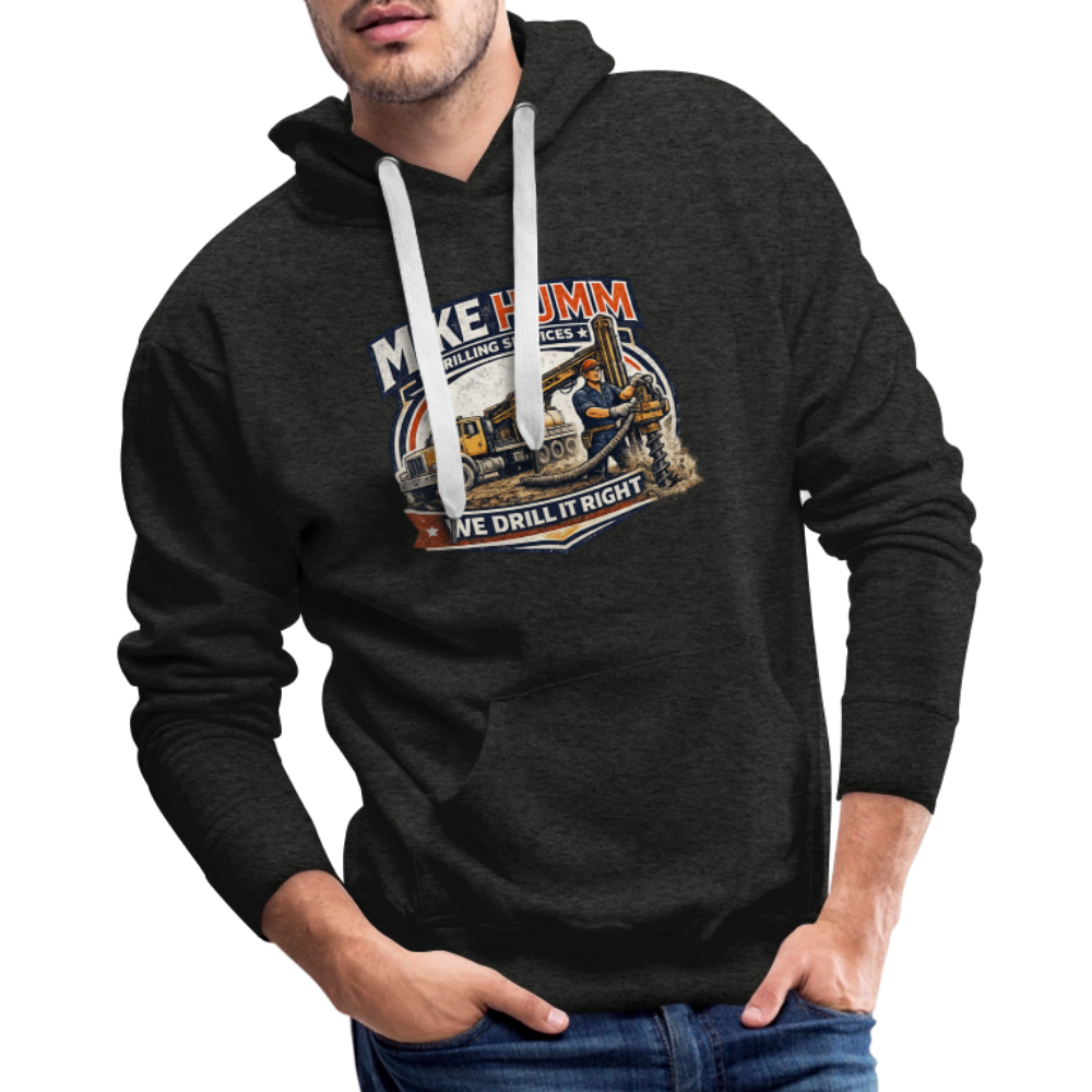 Mike Humm Drilling Service Funny Premium Hoodie - charcoal grey