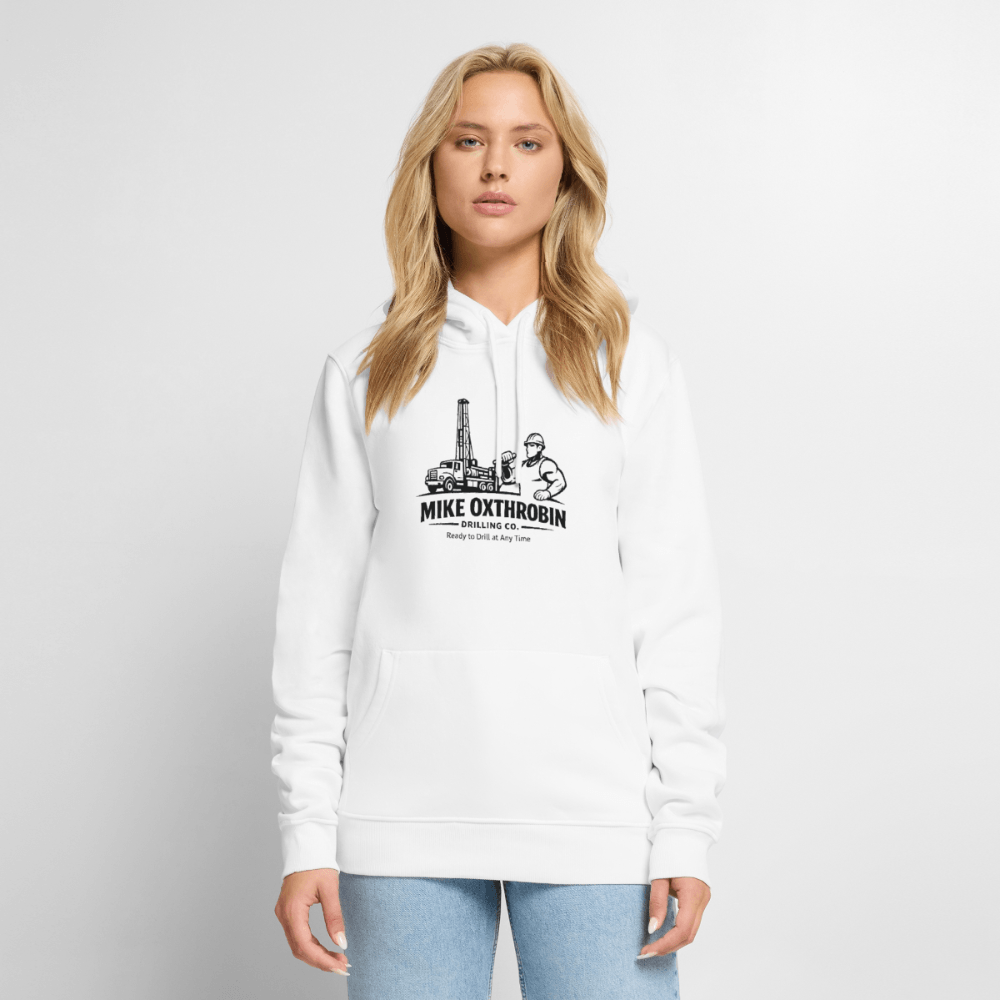 Mike Oxthrobin Drilling Co Funny Premium Hoodie Color: White