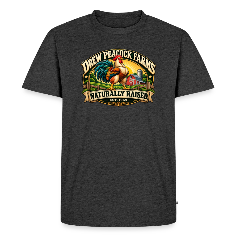 Drew Peacock Farms Premium T-Shirt Color: Heather Anthracite