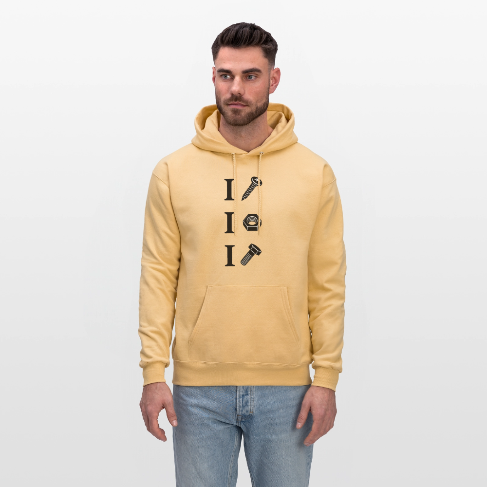 I Screw I Nut I Bolt Hoodie - light gold 