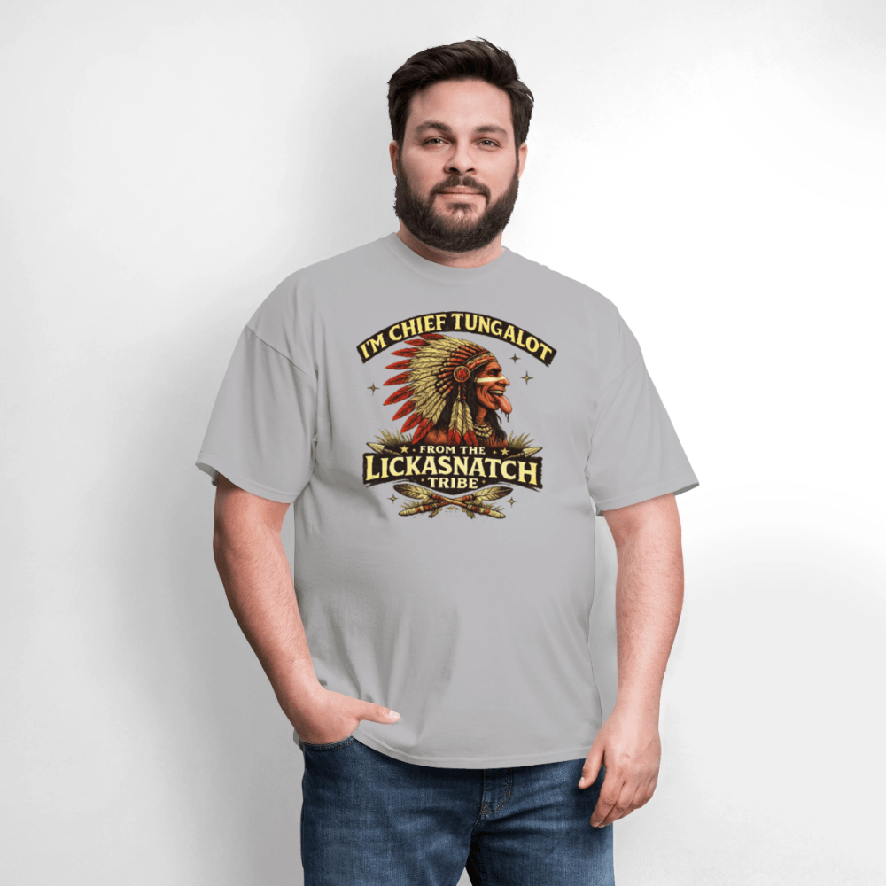 I'm Chief Tungalot From Lickasnatch Tribe T-Shirt Color: Black
