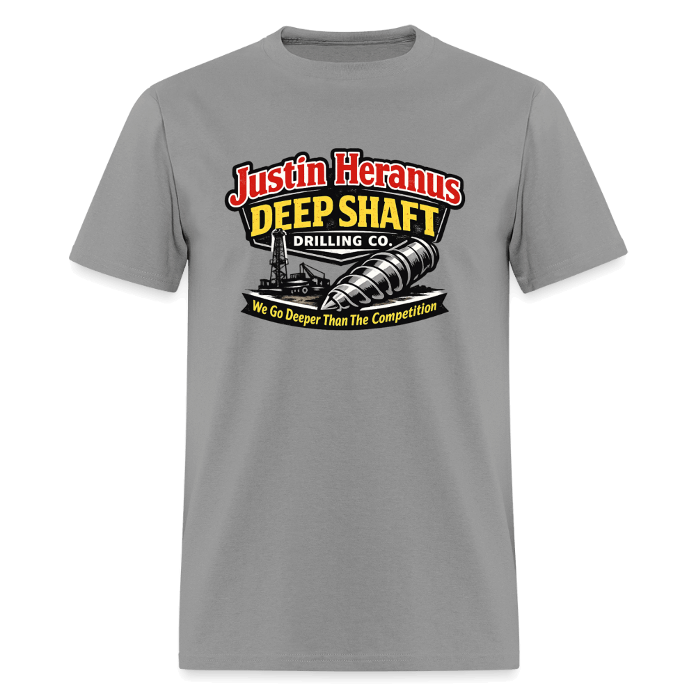 Justin Heranus Deep Shaft Drilling T-Shirt Color: Rock