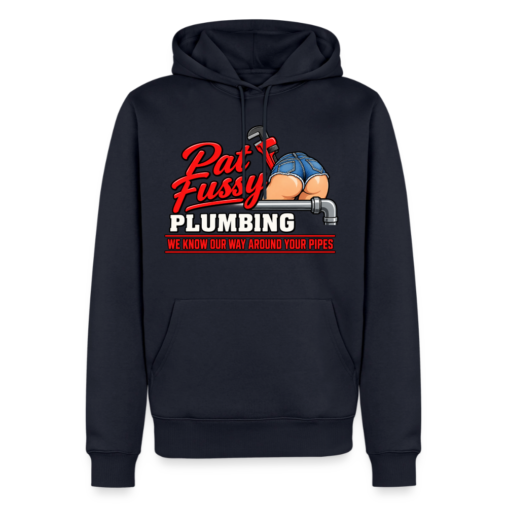 Pat Fussy Plumbing Funny Adult Premium Hoodie Color: white