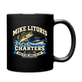 Mike Litoris Fishing Charters Black Coffee Mug Color: Black