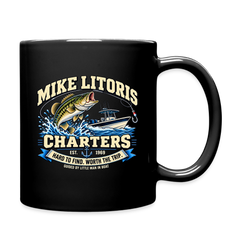 Mike Litoris Fishing Charters Black Coffee Mug