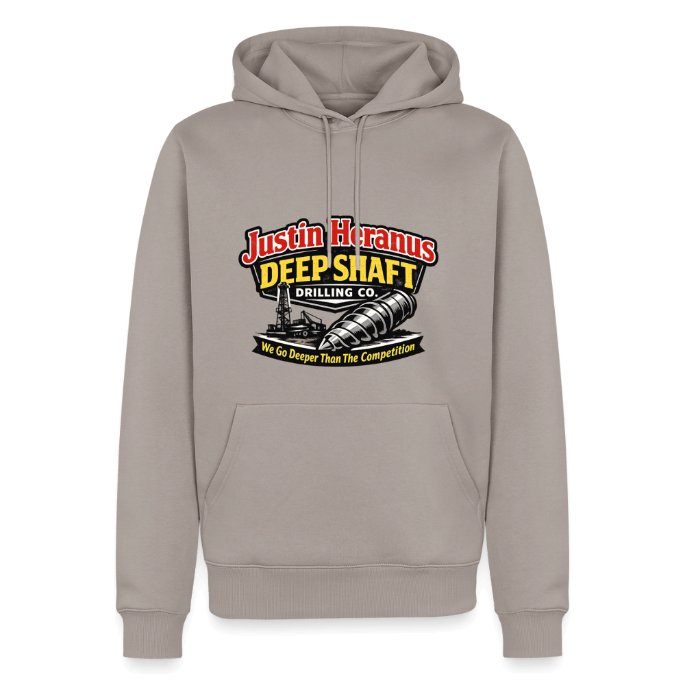 Justin Heranus Deep Shaft Drilling Premium Hoodie Color: Taupe