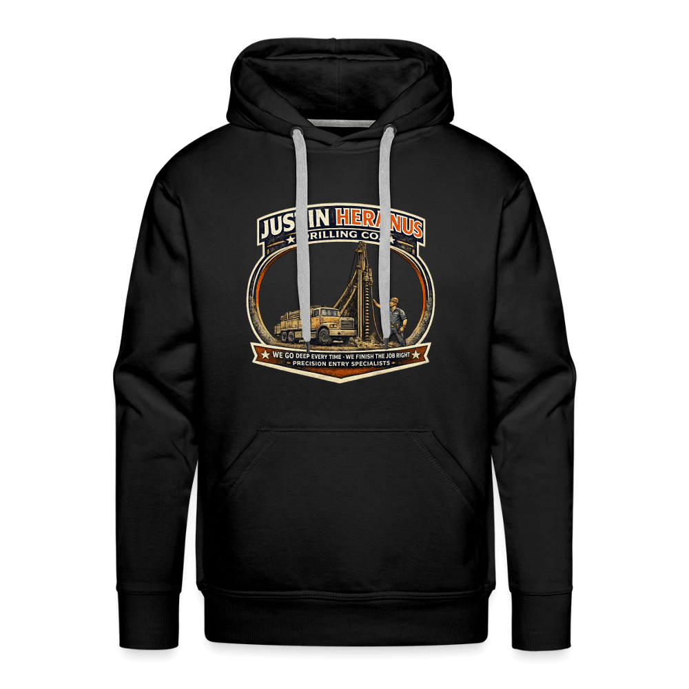 Justin Heranus Drilling Company Premium Hoodie Color: Black