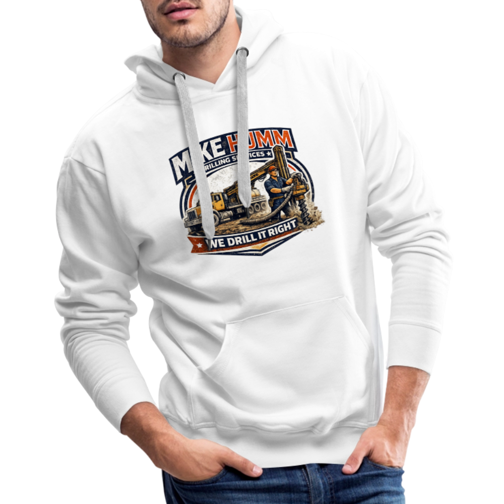 Mike Humm Drilling Service Funny Premium Hoodie - white