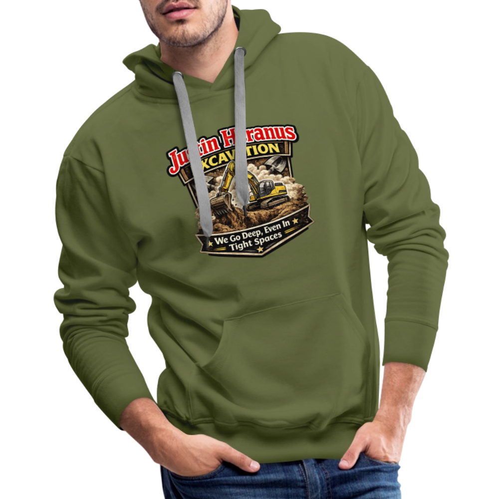 Justin Heranus Excavation Premium Hoodie - olive green