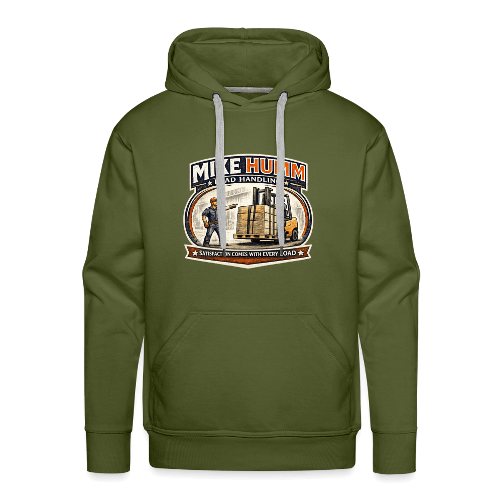 Mike Humm Load Handling Premium Hoodie Color: Olive Green