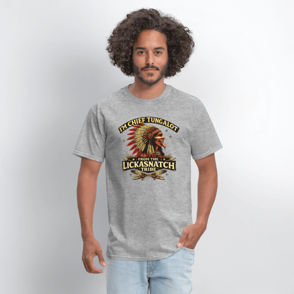 I'm Chief Tungalot From Lickasnatch Tribe T-Shirt Color: Black